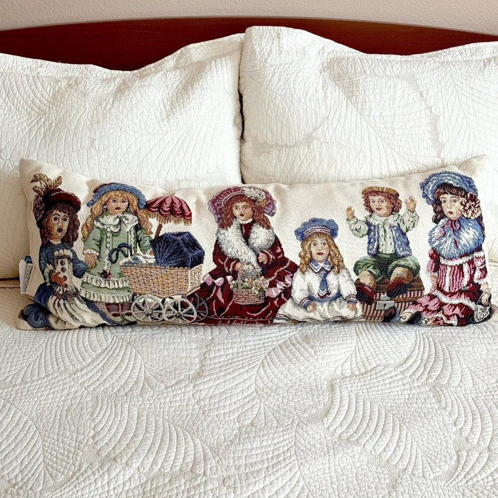Dakotah Doll Collection Victorian Tapestry Doll Bolster Pillow Draft Dodger